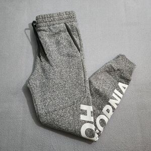 Hollister Women XS Dark Gray High Rise Jogger Sweatpants Active Logo
